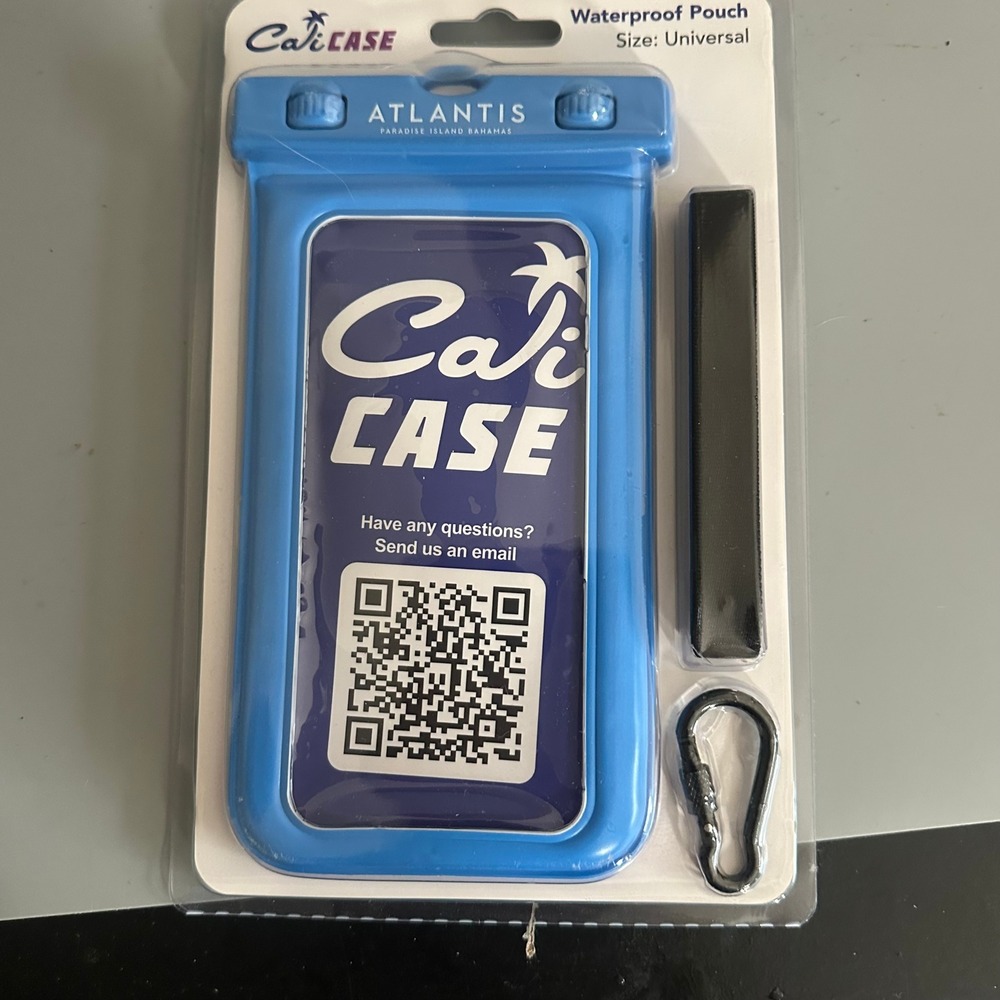 CaliCase Universal Waterproof Phone Pouch IPX8 Blue Regular Size Floating Case